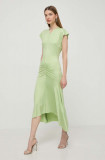 Cumpara ieftin Victoria Beckham rochie culoarea verde, maxi, evazați 1224WDR005425A