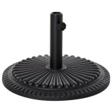 Suport pentru umbrela 35/38/48 mm, rotund, HDPE, negru, 49x32 cm