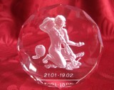 BIBELOU FIGURINA PRESPAPIER CRISTAL DECOR ZODIA VARSATOR