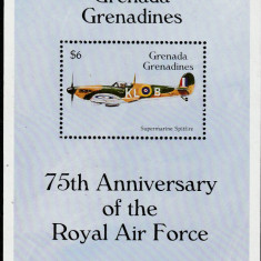 Grenada-GR 1993-Aviatie,Aniversare Royal Air Force 75,colita dant.,MNH,Mi.Bl.293
