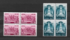 ROMANIA 1957 - 520 ANI DE LA RASCOALA DE LA BOBILNA, BLOCURI, MNH - LP 445