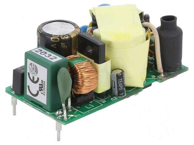 Convertor AC/DC 25W 90-264VAC 12VDC 2.1A 84% THT