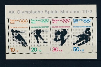 Bundes 1971 - Jocurile Olimpice Sapporo, colita neuzata foto