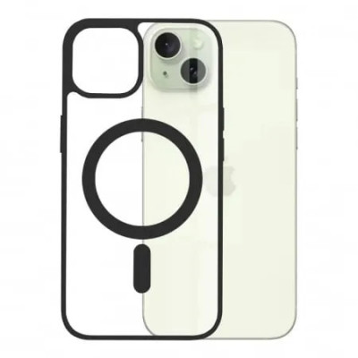 Husa Antisoc iPhone 15 Plus MagSafe Pro Incarcare Wireless Negru foto
