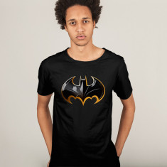 Tricou personalizat barbat "Batman logo", Negru, Marime XXL