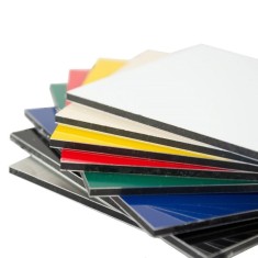 Placa Bond/Dibond/Alucobond Argintiu/Alb 3Mm (0.3Mm) 2000X4050Mm / 8.1Mp