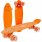 Placa 67cm - Cruise Penny-Board Skateboard roti cu LED - Portocaliu.