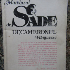 MARCHIZUL DE SADE - DECAMERONUL FRANTUZESC