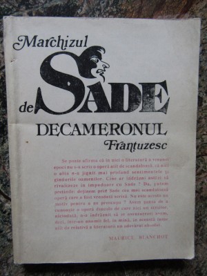 MARCHIZUL DE SADE - DECAMERONUL FRANTUZESC foto