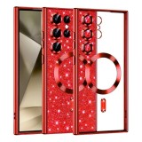 Husa pentru Samsung Galaxy S24 Ultra - Techsuit Luxury Glitter MagSafe - Red