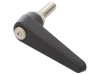 Manetă franceză neagră 62mm cu filet 25mm