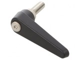 Manetă franceză neagră 62mm cu filet 25mm