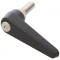 Manetă franceză neagră 62mm cu filet 25mm