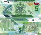 TRINIDAD AND TOBAGO 5 dollars 2020 polymer UNC!!!