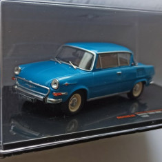 Macheta Skoda 1000MBX 1968 bleu - IXO Premium 1/43