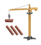 Jucarie macara metalica cu busteni 41 cm