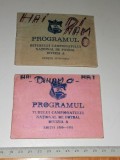 LOT 2 PROGRAME FOTBAL DINAMO BUCURESTI - 79/80 - 80/81