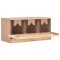 Cuibar gaini cu 3 compartimente, 96x40x45 cm, lemn masiv pin
