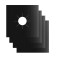 Set 4 folii de protectie plita si aragaz, Black Armour, universale, viMAG &reg;