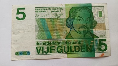 Olanda-5 Guldeni 1973 foto