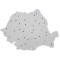 Sablon harta Romania mic