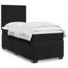 VidaXL Pat box spring cu saltea, negru, 100x200 cm, catifea 3290830