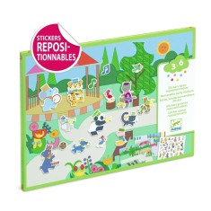 Abtibilduri repozitionabile Parada muzicala, Djeco foto