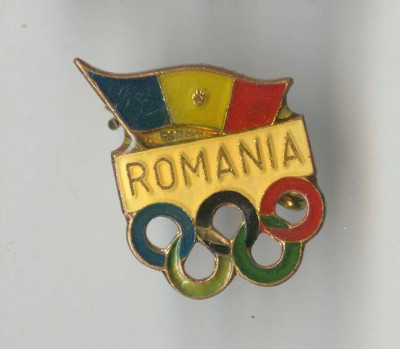 Insigna veche Jocurile Olimpice Olimpiada Romania sport Olimpic varianta 3 foto