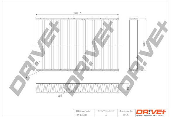 Dr!ve+ DP1110.12.0022 Filtru, aer habitaclu