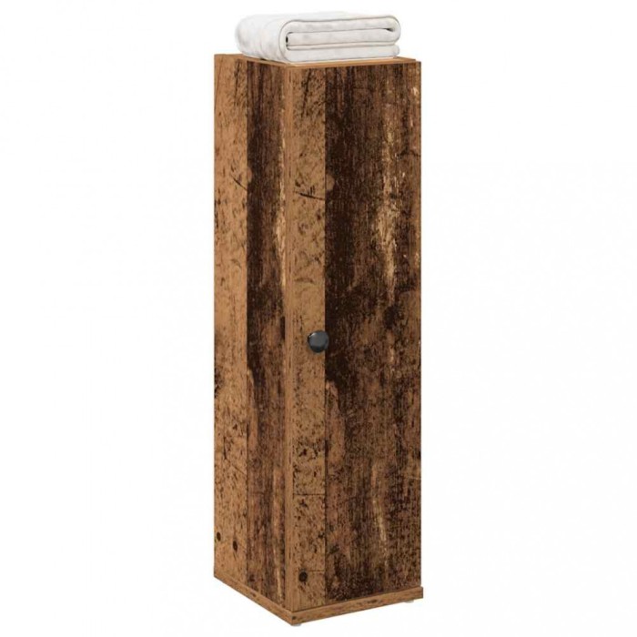 vidaXL Dulap de baie cu suport role, lemn vechi, 20,5x22x72 cm