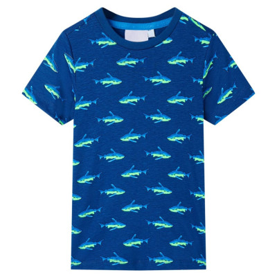 Tricou pentru copii, albastru &amp;icirc;nchis, 104 foto