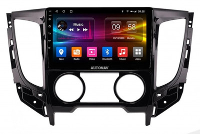 Navigatie Mitsubishi L200 AUTONAV ECO Android GPS Dedicata, Model Classic, 16GB Stocare, 1GB DDR3 RAM, Display 9&amp;quot;, WiFi, 2 x USB, Bluetooth, Quad-Core foto