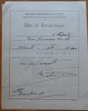 Primaria municipiului Bucuresti , Certificat de revaccinare , 1931