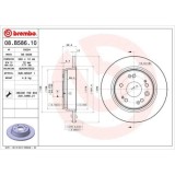 Set discuri frana Honda Fr-V (Be), Stream (Rn), 1.7 (BE1), 1.8 (BE1), 2.0 (BE3), 2.2 1 CTDi (BE5), 1.7 16V (RN1), 2.0 16V (RN3), punte spate, 282x12,, BREMBO
