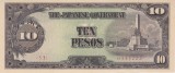 Bancnota Filipine 10 Pesos (1943) - P111 UNC ( ocupatia japoneza - vezi descriere )