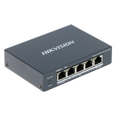 Switch 3 porturi PoE 1G, 1 port Hi-PoE 1G, 1 port RJ45 1G - HIKVISION DS-3E0505HP-E