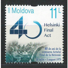 Moldova 2015 Mi 918 MNH - 40 de ani de la semnarea Actului Final de la Helsinki