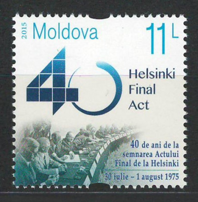 Moldova 2015 Mi 918 MNH - 40 de ani de la semnarea Actului Final de la Helsinki foto