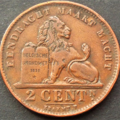 Moneda istorica 2 CENTIMES - BELGIA, anul 1919 *cod 2517 - DER BELGEN
