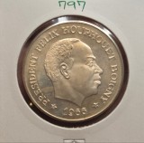 797 Ivory Coast, Coasta de Fildes 10 Francs CFA F&eacute;lix Houphou&euml;t-Boigny 1966, KM#1, argint, excelenta