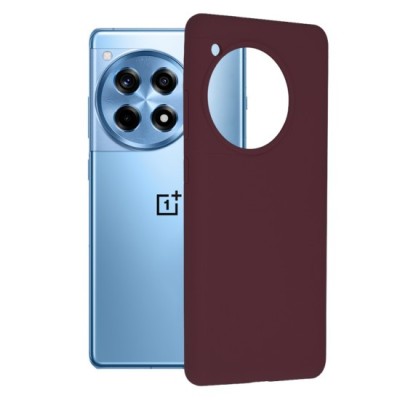 Husa pentru OnePlus 12R - Techsuit Soft Edge Silicone - Plum Violet foto
