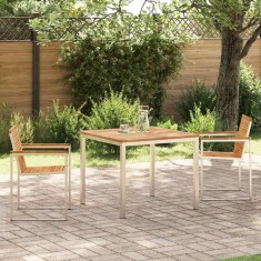 vidaXL Set de masă pentru grădină 3 pcs Lemn masiv de teak 3334821