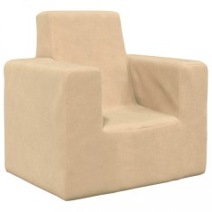 Gossi canapea pentru copii, crem, plus moale