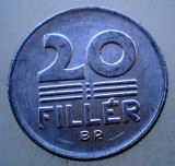 1.892 UNGARIA 20 FILLER 1984, Europa, Aluminiu