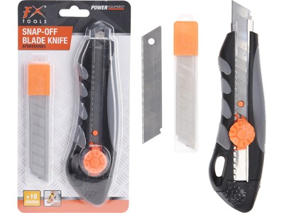 Cutter profesional cu lama detasabila + 10 lame de rezerva foto