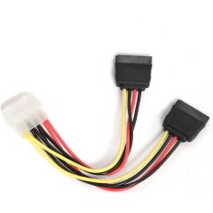 CABLU alimentare GEMBIRD, adaptor Molex la 2 x S-ATA, 30cm &quot;CC-SATA-PSY-0.3M&quot; (timbru verde 0.08 lei)