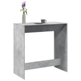 vidaXL Masă de bar, gri beton, 102x50x103,5 cm, lemn prelucrat 854430