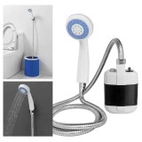 Cumpara ieftin Dus Portabil cu Pompa Electrica pentru Camping &ndash; Rezervor 20L, Debit Reglabil, Alimentare USB, Furtun 2 m, Cap Dus cu Comutator, Ideal pentru Drumetii