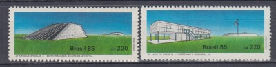 BRAZILIA 1985-25 ANI PRIMA SCENA CONCERTE SI PRIMA CASA PREZIDENTIALA SERIE MNH foto