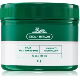 VT Cosmetic Cica Mild Toner Pad discuri pentru indepartarea impuritatilor cu efect calmant 60 buc